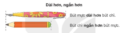 Khái niệm dài hơn và ngắn hơn
